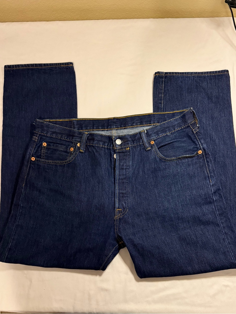 Levi's Dark Blue Straight Leg Jeans
